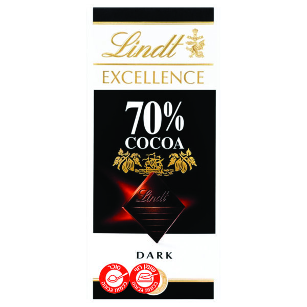 לינדט שוקולד מריר 70% Lindt